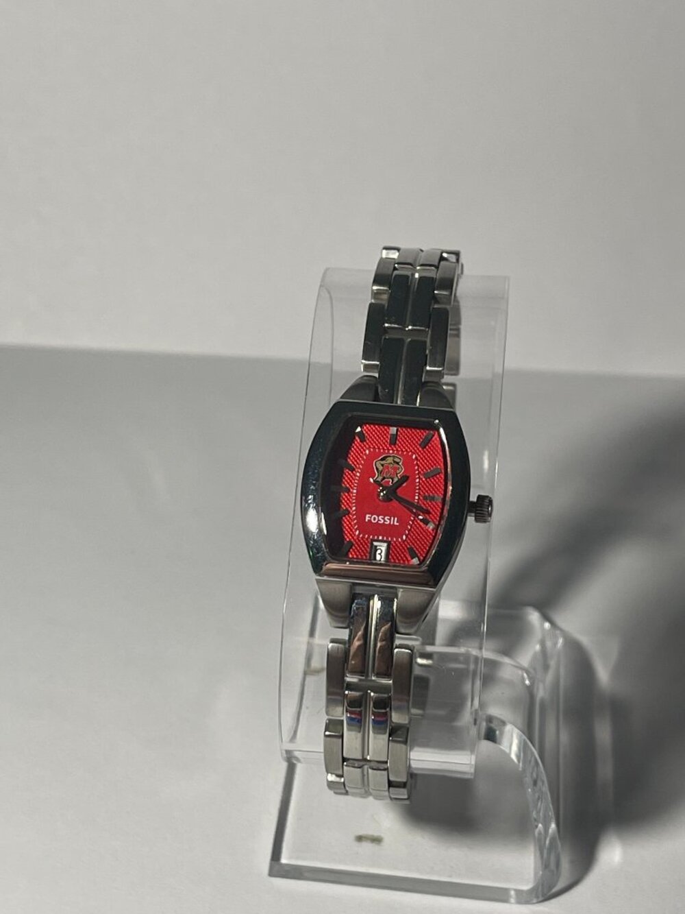 Maryland Terrapins NCAA Stainless-Steel Bracelet Watch by Fossil NEW